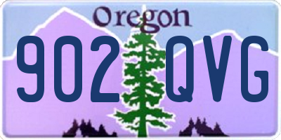 OR license plate 902QVG