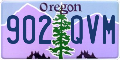 OR license plate 902QVM