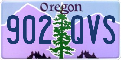 OR license plate 902QVS