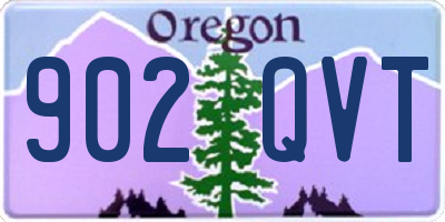 OR license plate 902QVT