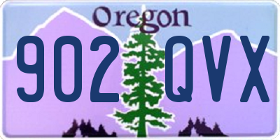 OR license plate 902QVX