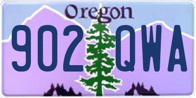 OR license plate 902QWA