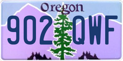 OR license plate 902QWF
