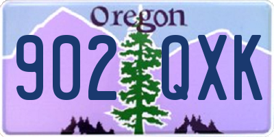 OR license plate 902QXK