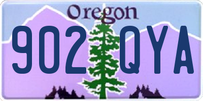 OR license plate 902QYA