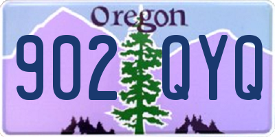 OR license plate 902QYQ