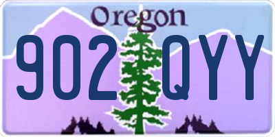 OR license plate 902QYY