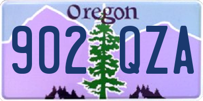 OR license plate 902QZA