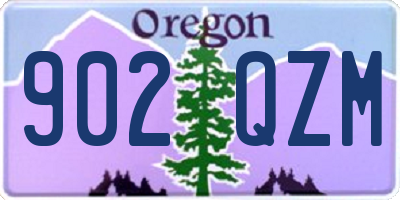 OR license plate 902QZM