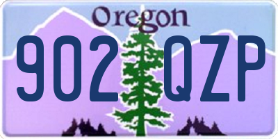 OR license plate 902QZP