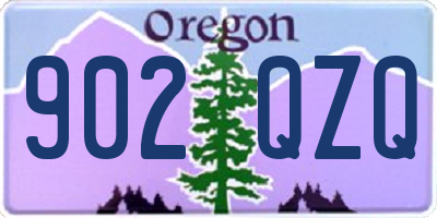 OR license plate 902QZQ