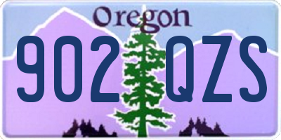 OR license plate 902QZS