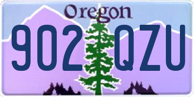 OR license plate 902QZU