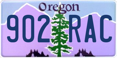 OR license plate 902RAC