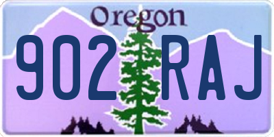 OR license plate 902RAJ