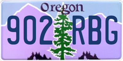 OR license plate 902RBG