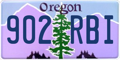 OR license plate 902RBI