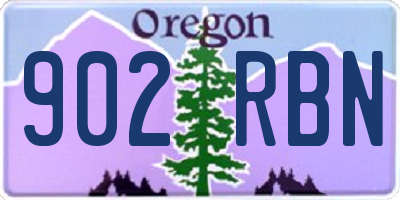 OR license plate 902RBN