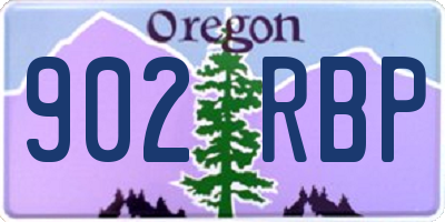 OR license plate 902RBP