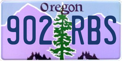 OR license plate 902RBS