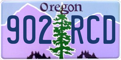 OR license plate 902RCD