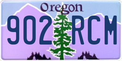 OR license plate 902RCM