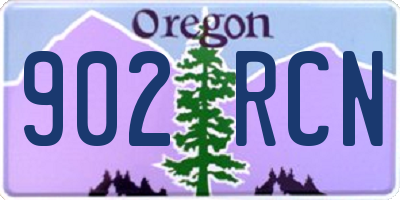 OR license plate 902RCN