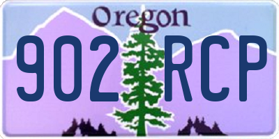 OR license plate 902RCP