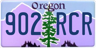 OR license plate 902RCR