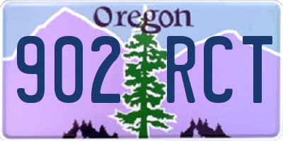 OR license plate 902RCT