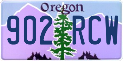 OR license plate 902RCW
