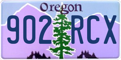 OR license plate 902RCX