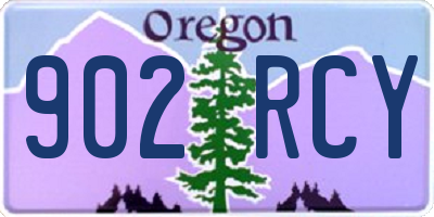 OR license plate 902RCY