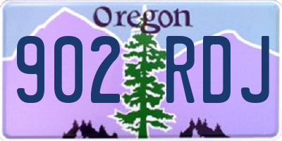 OR license plate 902RDJ