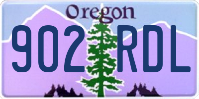OR license plate 902RDL