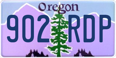 OR license plate 902RDP