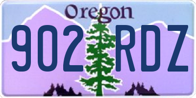 OR license plate 902RDZ