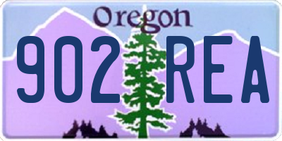 OR license plate 902REA