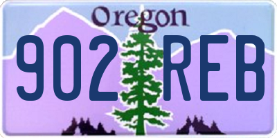 OR license plate 902REB