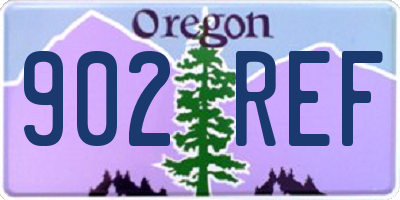OR license plate 902REF