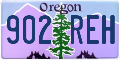 OR license plate 902REH