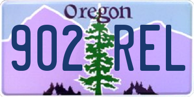 OR license plate 902REL