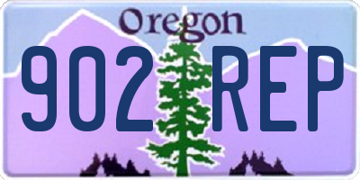 OR license plate 902REP