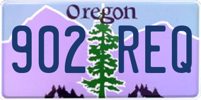 OR license plate 902REQ
