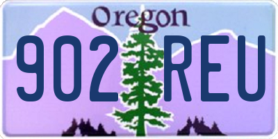 OR license plate 902REU