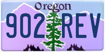 OR license plate 902REV