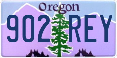OR license plate 902REY