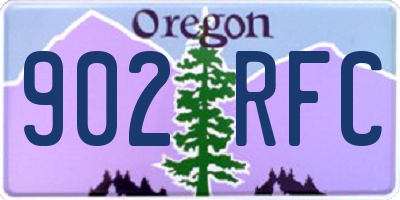OR license plate 902RFC