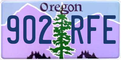 OR license plate 902RFE