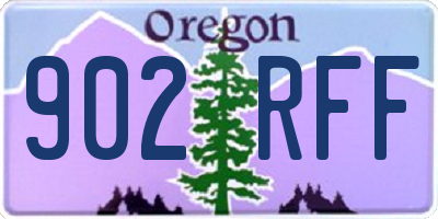 OR license plate 902RFF